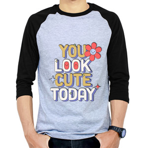 Kaos Raglan you look ... 
