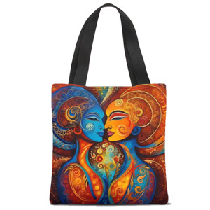 Tas Tote Fullprint The Twin Flame