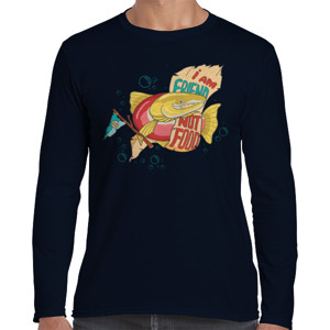 Kaos Salmon I am Friend Not Food