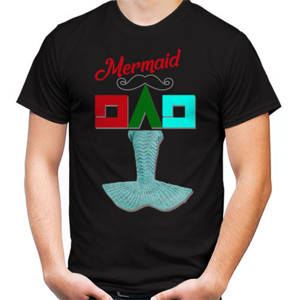 Kaos Kaos Keren Mermaid Dad T-Shirt-Quotes (Distroanid)