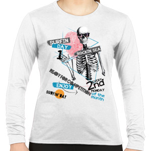 Kaos Surfin Skull Day