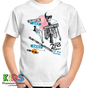 Kaos Surfin Skull Day