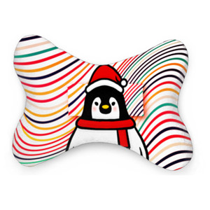 Bantal Mobil Rainbow Penguin Santa