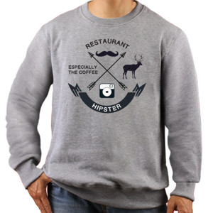 Jaket Sweater Restaurant Hipster 