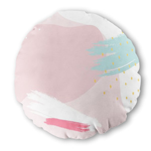 Bantal Bulat Colorful memphis design background vector