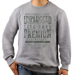 Jaket Sweater Unplugged Vintage Live
