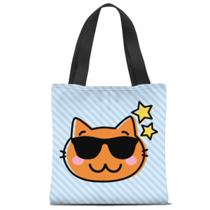 Tas Tote Fullprint cool cats