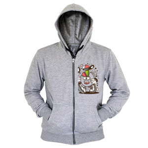 Hoodie Zipper Go Walking