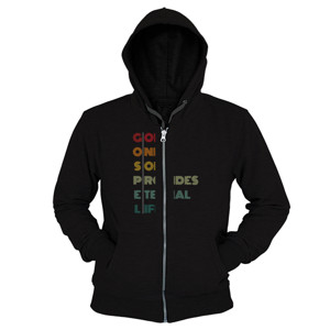 Hoodie Zipper G-O-S-P-E-L Retro 1