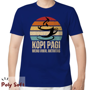 Kaos Kaos pria tema kopi 013