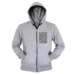 Hoodie Zipper abstract 006