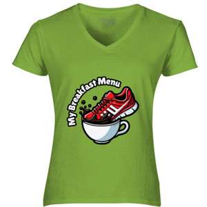 Kaos 003en Coffee and Shoe