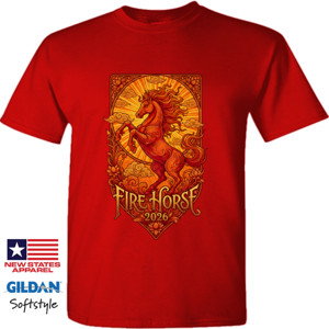 Kaos FIRE HORSE 2026 gaya Jawa