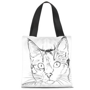 Tas Tote Fullprint Cat-6