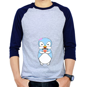 Kaos Raglan Sweet penguin