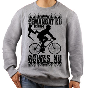 Jaket Sweater Semangat Ku seiring Gowes Ku