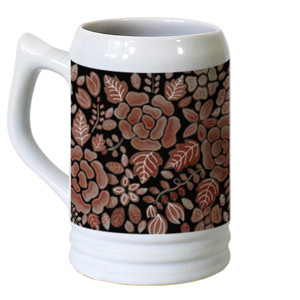 Mug Jumbo Marroni Dasar Hitam