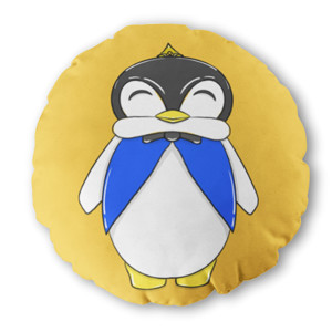 Bantal Bulat Sweet penguin