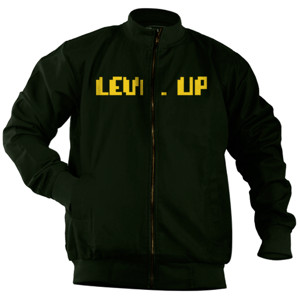 Jaket Bomber LEVEL UP Yellow