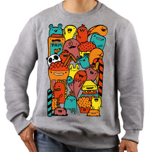 Jaket Sweater Doodle 02