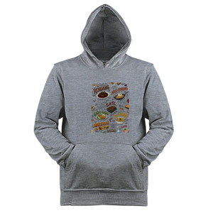 Jaket Hoodie Kaos Kuliner Nusantara Indonesian Food