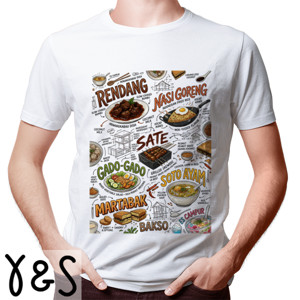 Kaos Kaos Kuliner Nusantara Indonesian Food