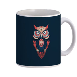 Mug colorful owl