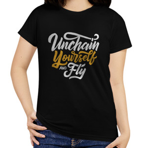 Kaos Motivasi - Unchain Your Self And Fly