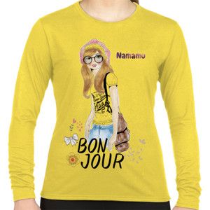 Kaos gadis preancis