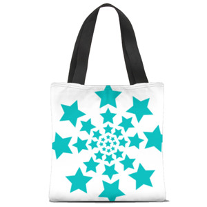 Tas Tote Fullprint canvas bintang