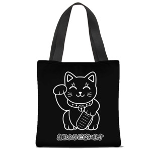 Tas Tote Fullprint Kucing Jepang