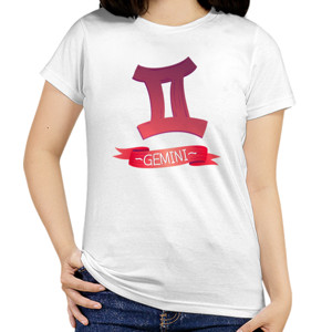 Kaos Zodiak - Gemini Logo 2  
