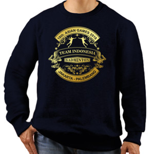 Jaket Sweater TIM BULUTANGKIS INDONESIA - RETRO (2 SIDED)