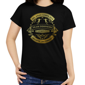 Kaos TIM BULUTANGKIS INDONESIA - RETRO (2 SIDED)