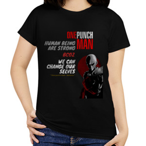 Kaos SKIN COLLECTOR : ANIME QUOTE ONEPUNCH-WANITA