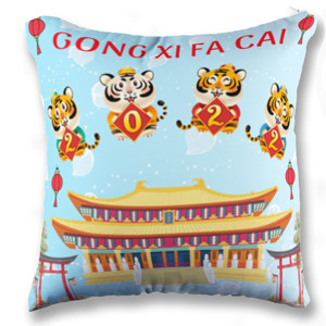 Bantal Imlek chinese new year gong xi fa cai 2022