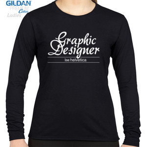 Kaos graphic designer love helvetica