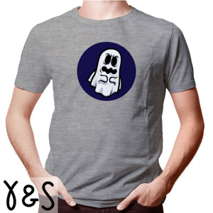 Kaos Kaos Cowok Tema Hantu Putih