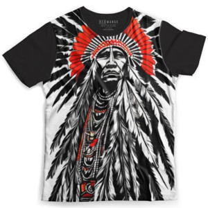 Kaos Fullprint Native American Chief 3