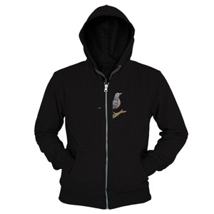 Hoodie Zipper Bird Lover T-Shirt Design