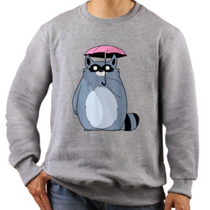 Jaket Sweater Raccoon lucu