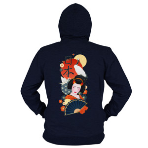 Hoodie Zipper Geisha