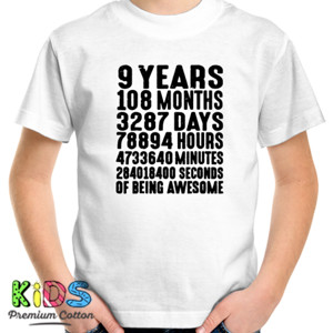 Kaos 9 Years Old 9th  3