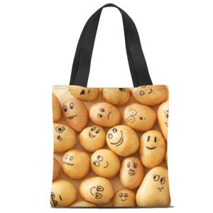 Tas Tote Fullprint Kentang Lucu