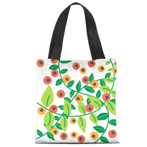 Tas Tote Fullprint Tas jinjing motif buah