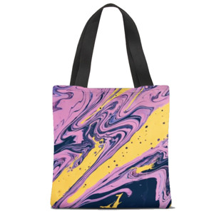 Tas Tote Fullprint Warna abstrak