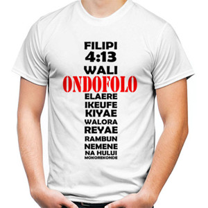 Kaos Ayat Alkitab Bahasa Sentani