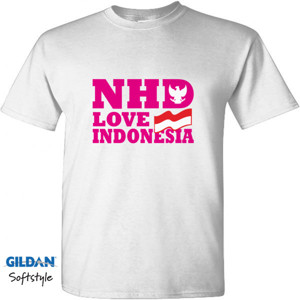 Kaos NHD LOVE INDONESIA Pink