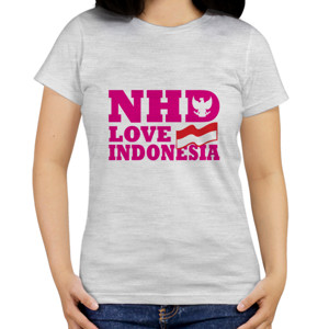 Kaos NHD LOVE INDONESIA Pink