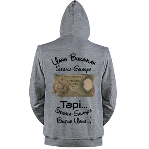 Jaket Hoodie Kaos Inspired (Inspirasi) Tentang Uang